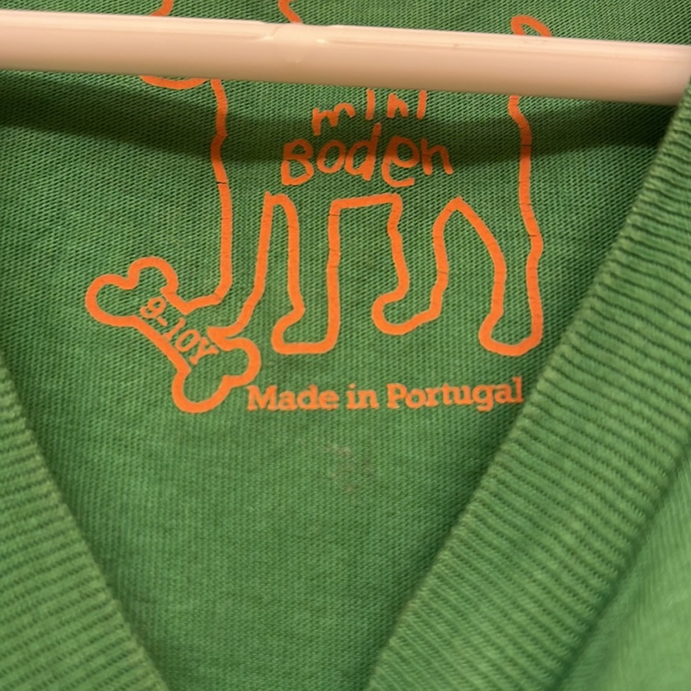 Mini Boden shirt size 9-10 GUC. Hippopotamus Shirt - Picture 3 of 4
